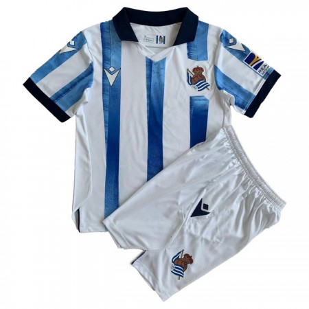 Virallinen pelipaita Real Sociedad Koti 2023-24 Lyhythihainen - Lasten ( + Lyhyet housut ) Virallinen pelipaita Real Sociedad Koti 2023-24 Lyhythihainen - Lasten ( + Lyhyet housut )